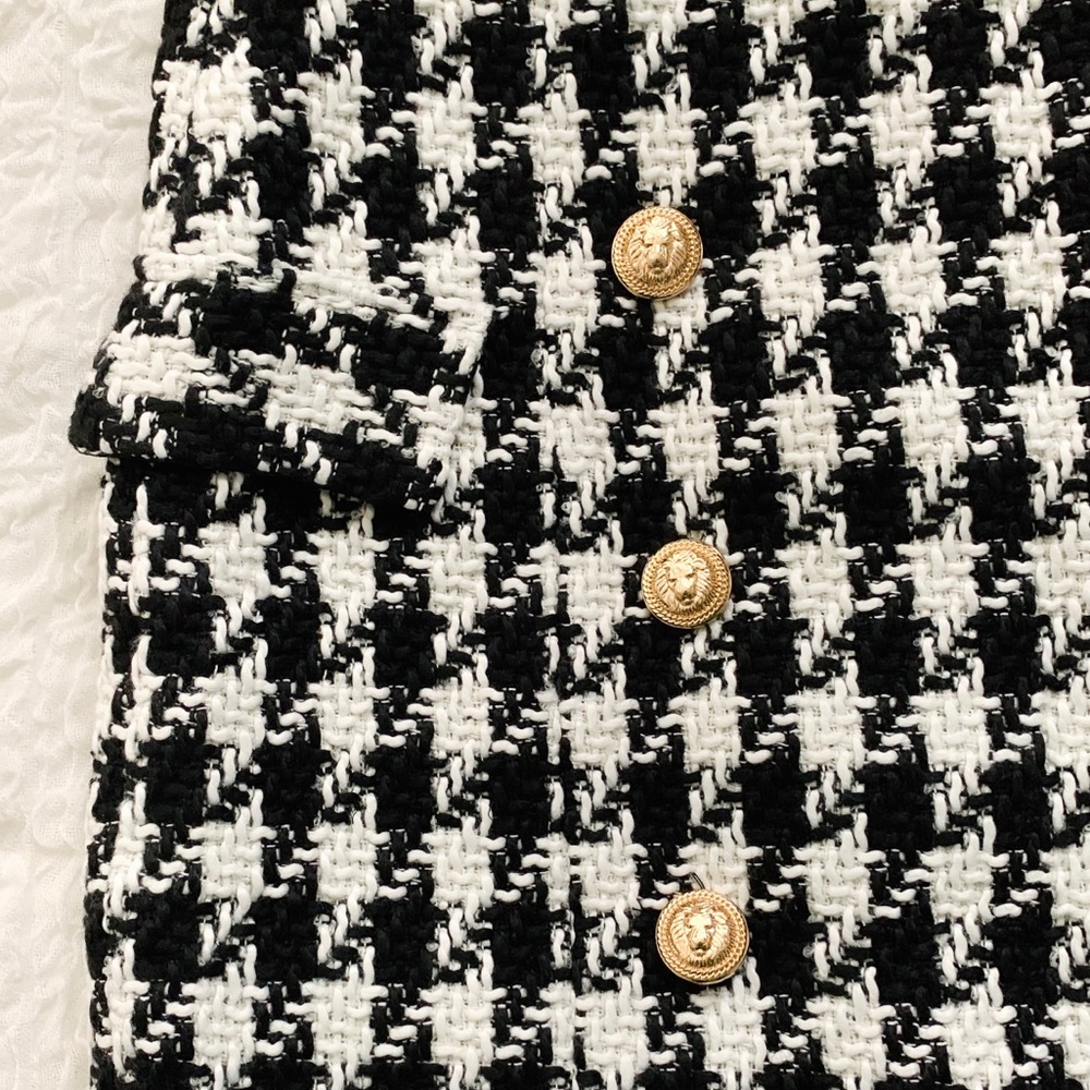 LAST1 SALE🎉💋Harper Houndstooth Skirt💋 - Picture 5 of 5